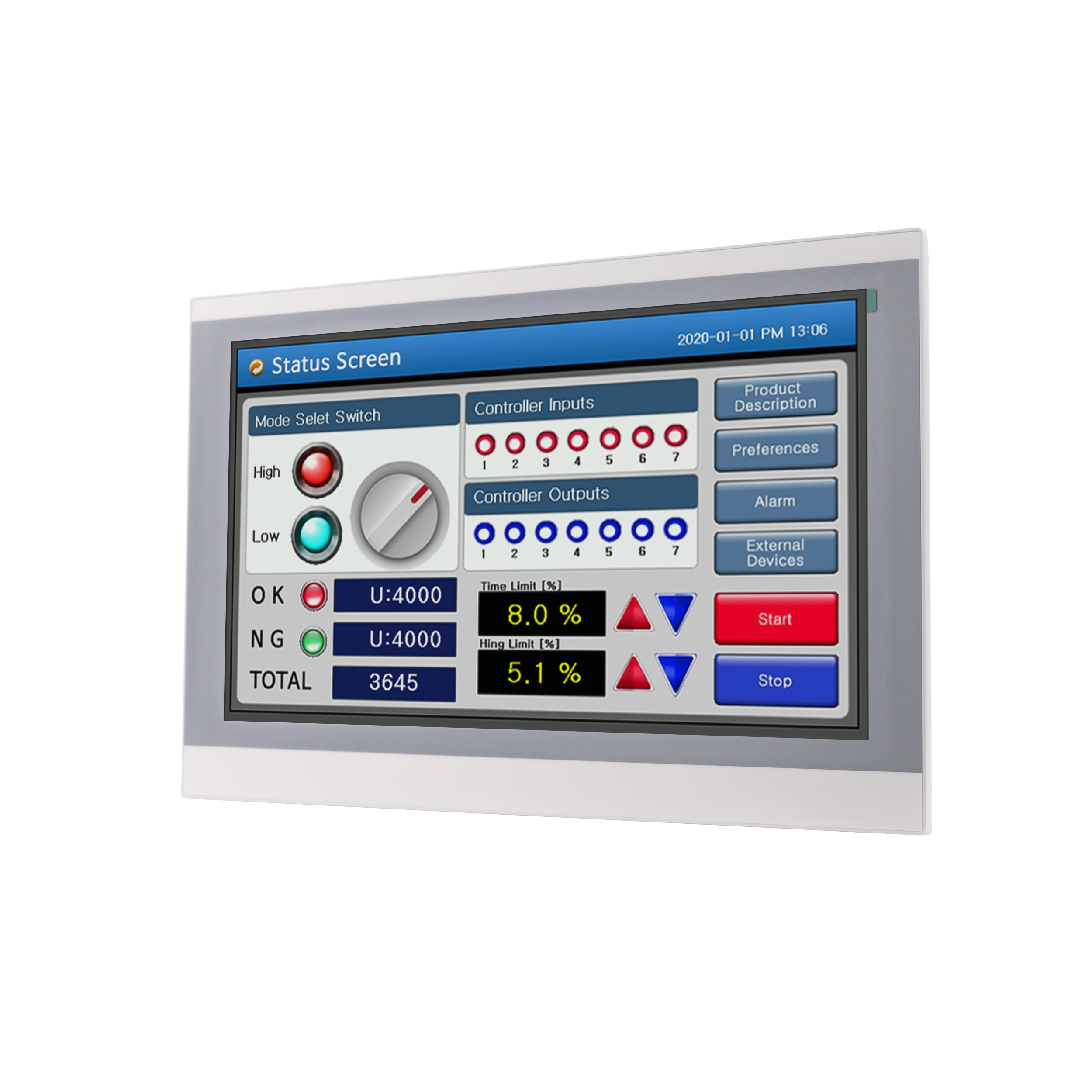 Bảng điều khiển TFT TEX HMI 80 Series